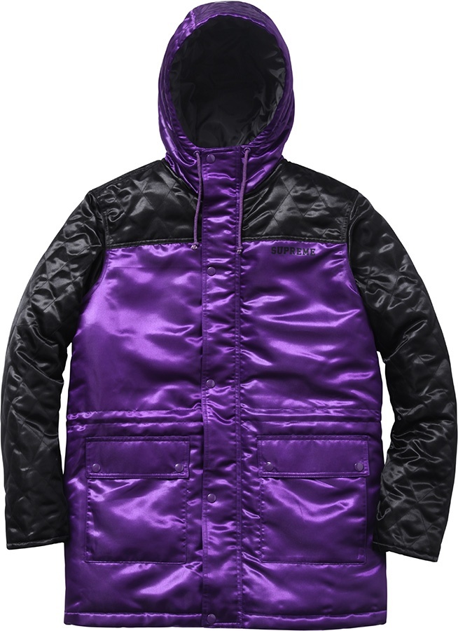 Quilted Satin Sideline Parka view 4